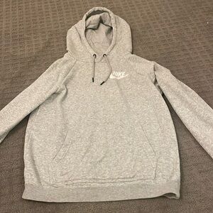 NIKE HEATHERED LIGHT GRAY HOODIE